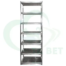 ТД ВЕТ Стеллаж-сушилка из нержавеющей стали, 500х670х2110(2210)h ТД ВЕТ Стеллаж-сушилка из нержавеющей стали, 500х670х2110(2210)h