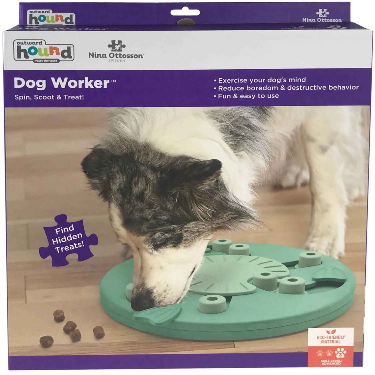 Nina Ottosson игра-головоломка для собак Worker, 3 (продвинутый) уровень сложности СКИДКА 30%