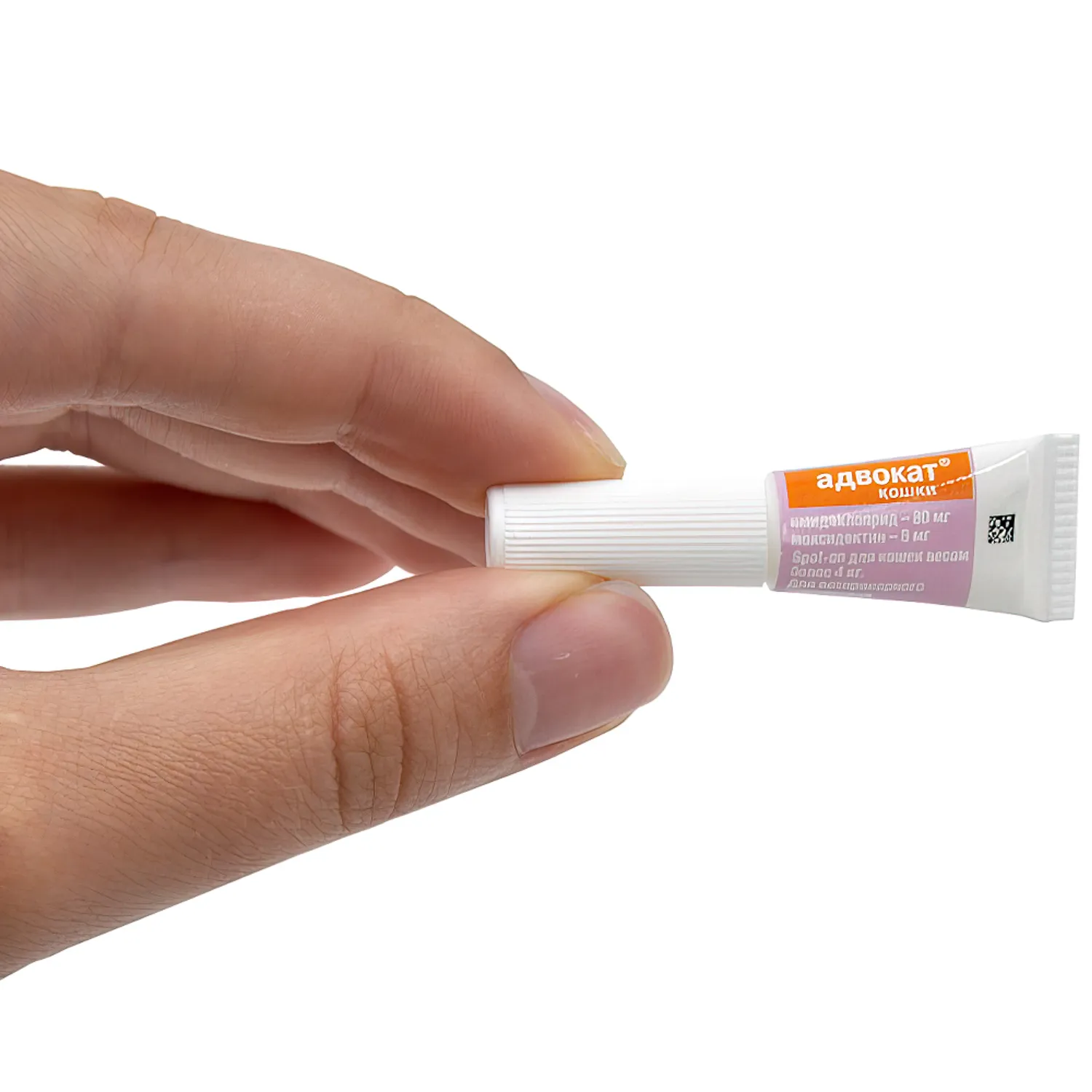 Bayer Адвокат 80 капли для кошек 4-8 кг от чесоточных клещей, блох и гельминтов (1 пипетка х 0,8 мл) СКИДКА 15%