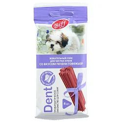 Лакомство TiTBiT Жев снек DENT для собак мелких пород со вкусом печени говяжьей 40 г Лакомство TiTBiT Жев снек DENT для собак мелких пород со вкусом печени говяжьей 40 г