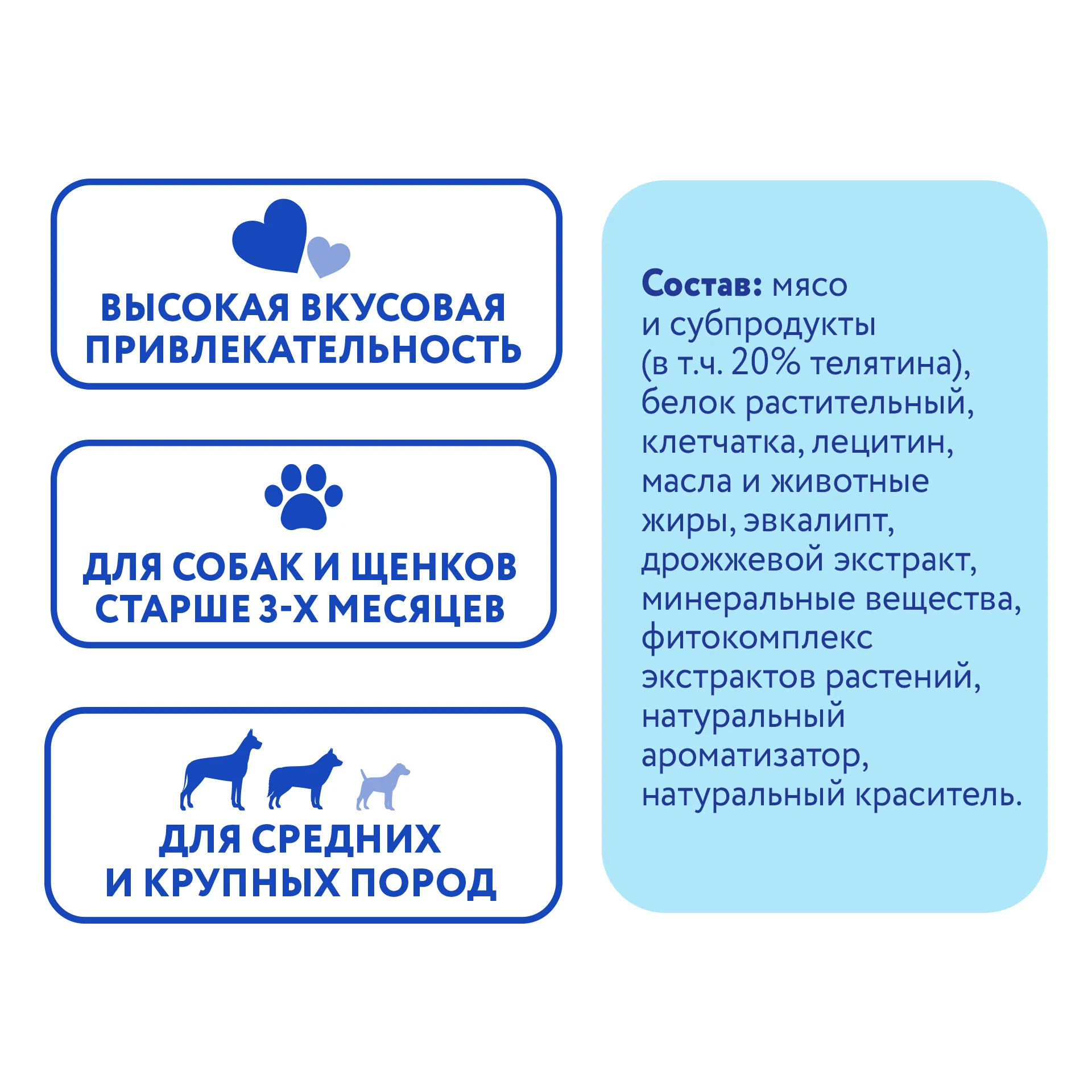 Лакомство Мнямс ДЕНТАЛ для собак "Зубные спонжи" с эвкалиптом и телятиной 25г