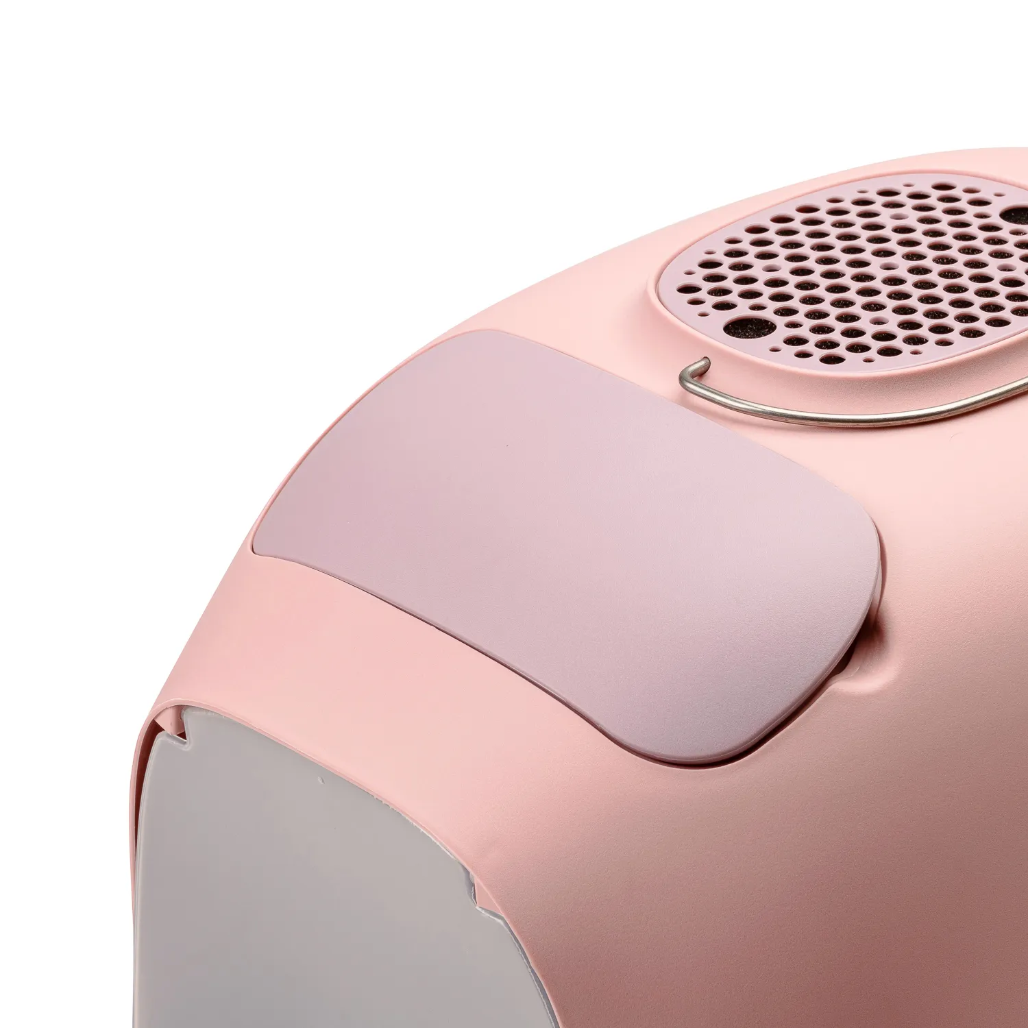 United Pets био-туалет "Minù" в комплекте с совочком, пакетами для уборки и угольным фильтром 40х40х50 см, розовый/серый СКИДКА 50%