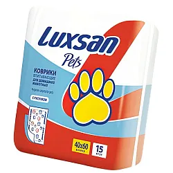 Коврики (пеленки) LUXSAN Premium для животных 40х60, 15 шт Коврики (пеленки) LUXSAN Premium для животных 40х60, 15 шт