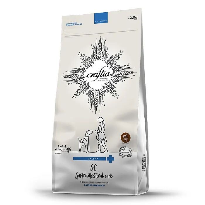 Ветеринарная диета CRAFTIA GALENA DOG GASTROINTESTINAL CARE Гастроинтестинал для собак при заболеваниях ЖКТ 2 кг
