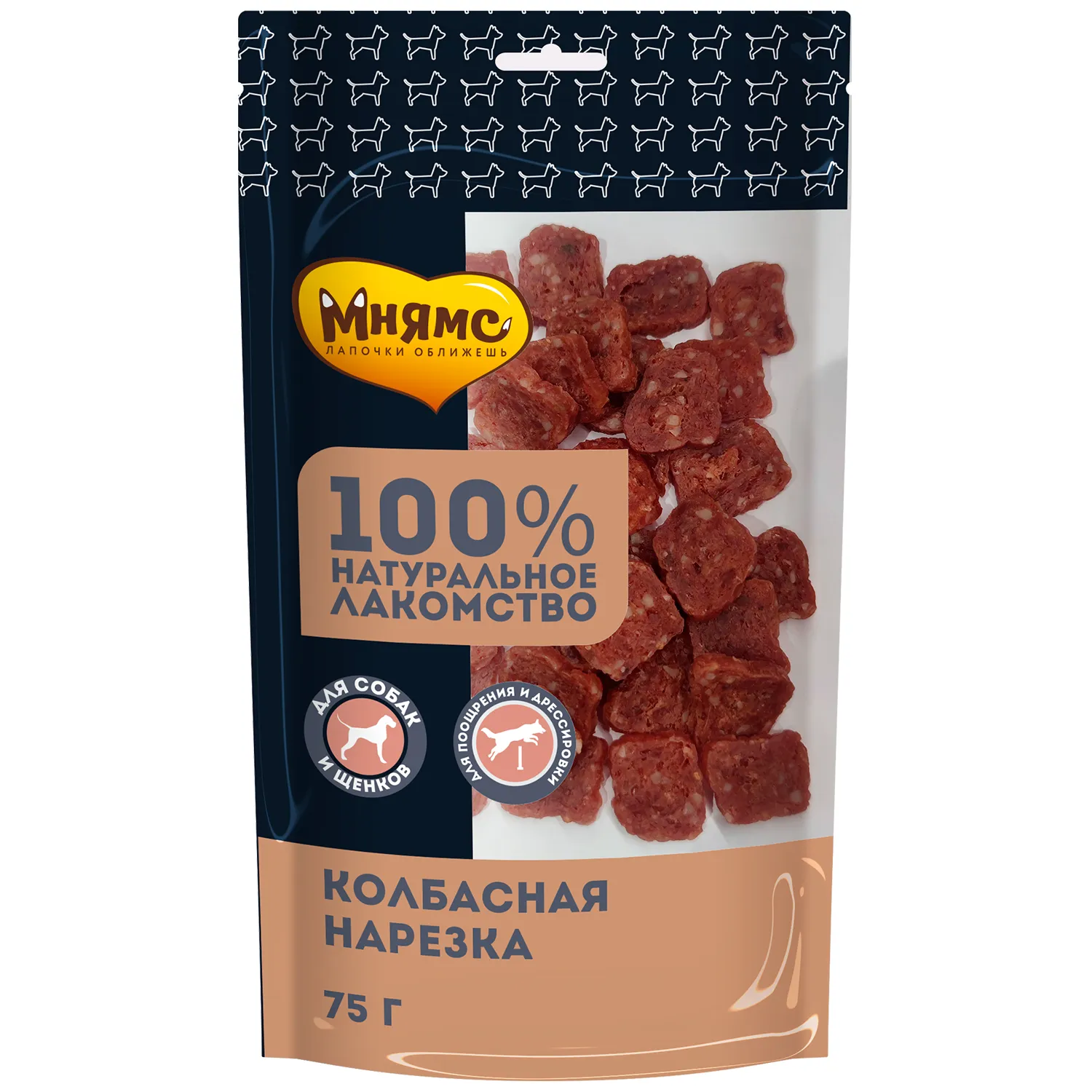 Лакомство Мнямс На каждый день для собак Колбасная нарезка 75 г