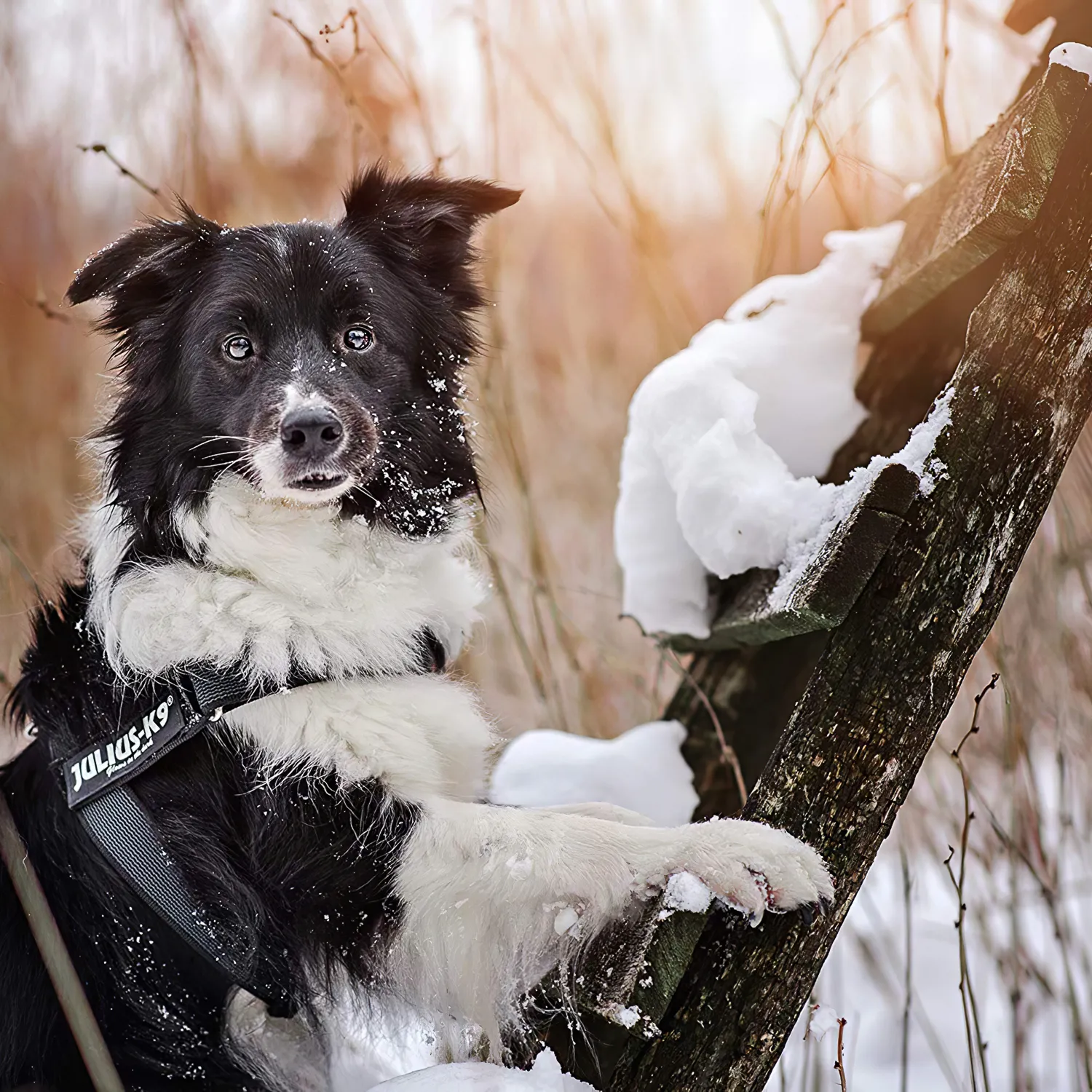 JULIUS-K9 шлейка для собак Ремни Color & Gray IDC® 3 (84-113см / 40-70кг), черный