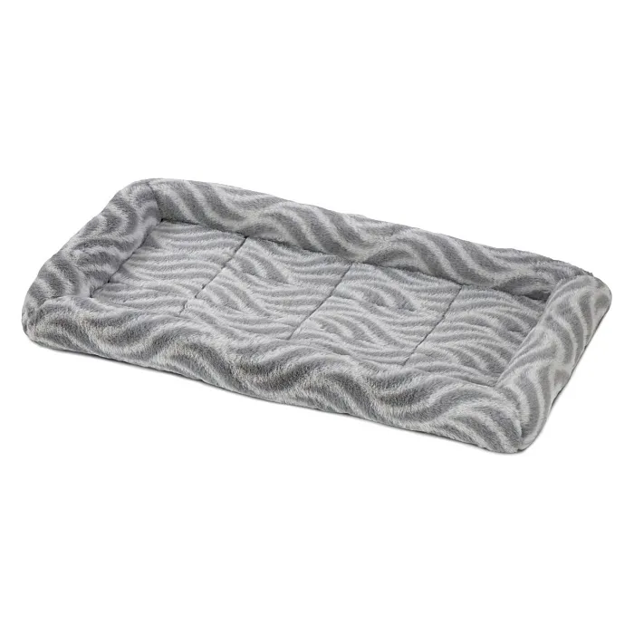 Лежанка MidWest Deluxe Wave Bed для собак и кошек меховая 51х31,5х6,5 см, серая СКИДКА 20%