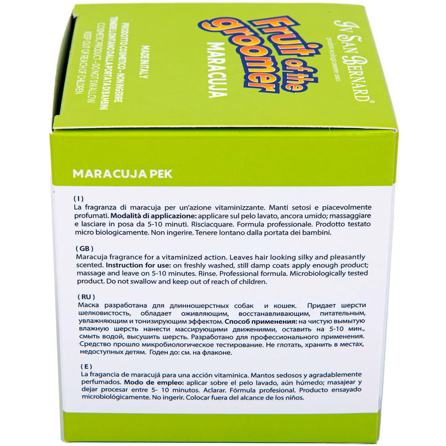ISB Fruit of the Groomer Maracuja Восстанавливающая маска для длинной шерсти с протеинами 250 мл СКИДКА 40%