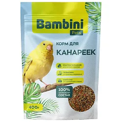 Корм Bambini Pets для канареек, 400 г Корм Bambini Pets для канареек, 400 г