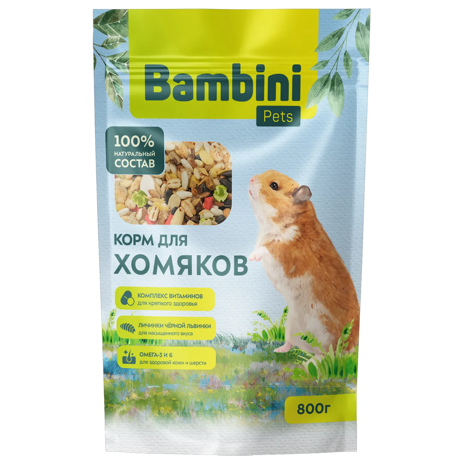 Корм Bambini Pets для хомяков , 800 г