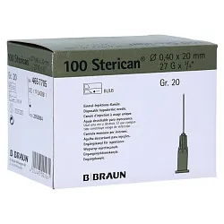B.Braun Игла пункционная Стерикан 27G/0.40 мм, 20 мм (упак 100 шт) СКИДКА 80% B.Braun Игла пункционная Стерикан 27G/0.40 мм, 20 мм (упак 100 шт) СКИДКА 80%