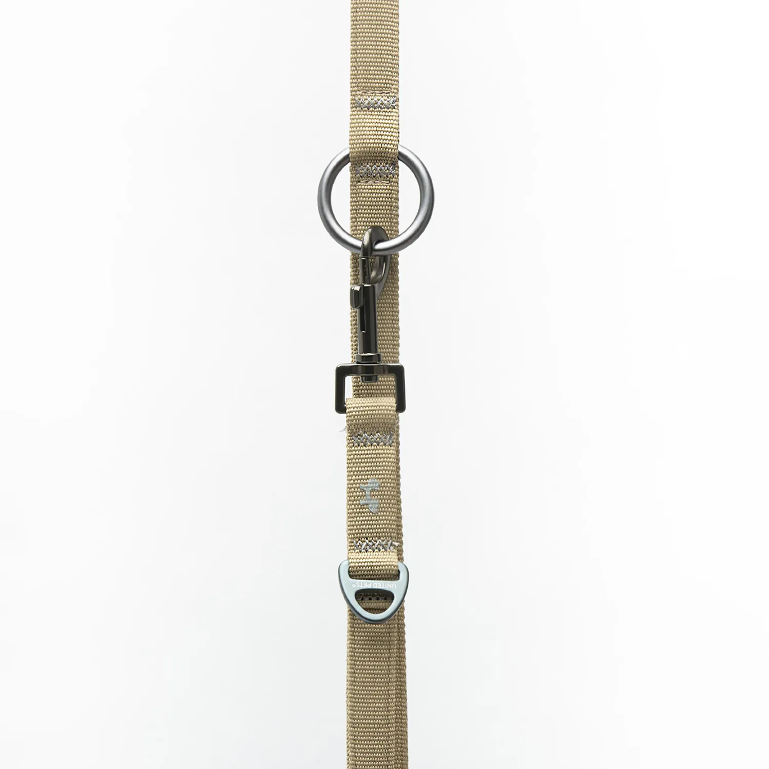 Поводок-перестежка United Pets для собак Citylife 2 х 200 см бежевый