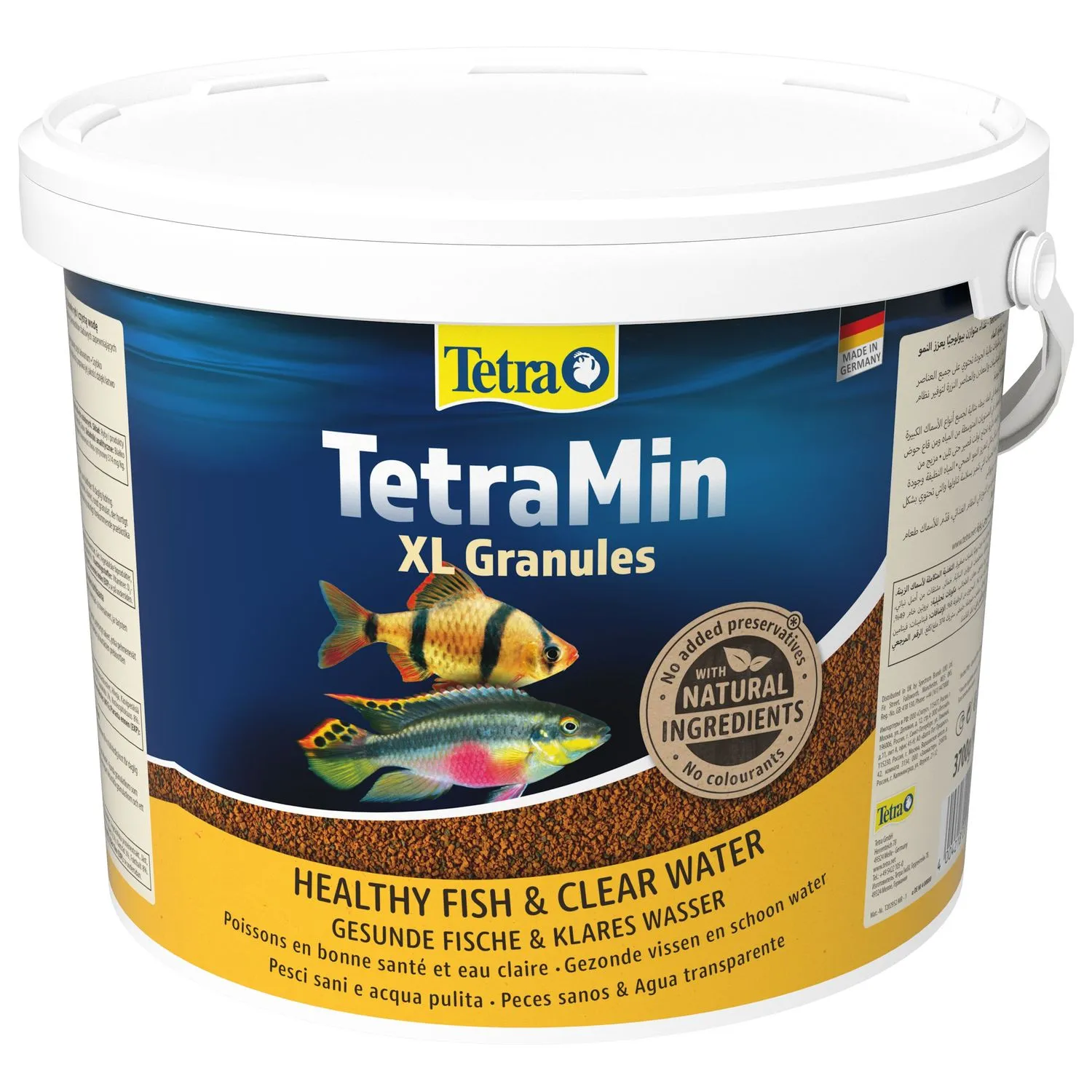 TetraMin XL Granules корм для всех видов рыб крупные гранулы 10 л (ведро)