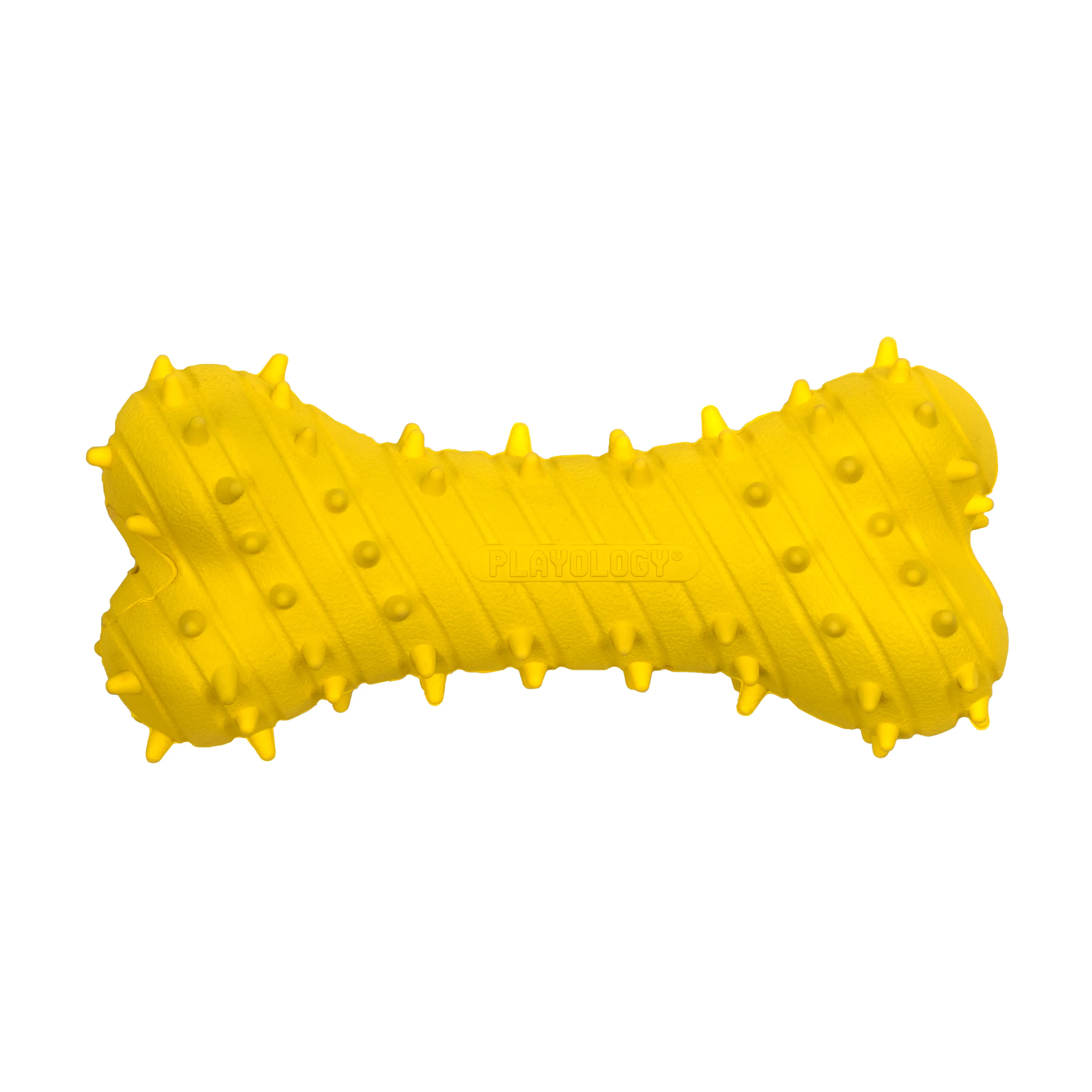 Playology дентальная жевательная косточка PUPPY TEETHING BONE для щенков 4-8 месяцев с ароматом курицы, цвет желтый СКИДКА 50%