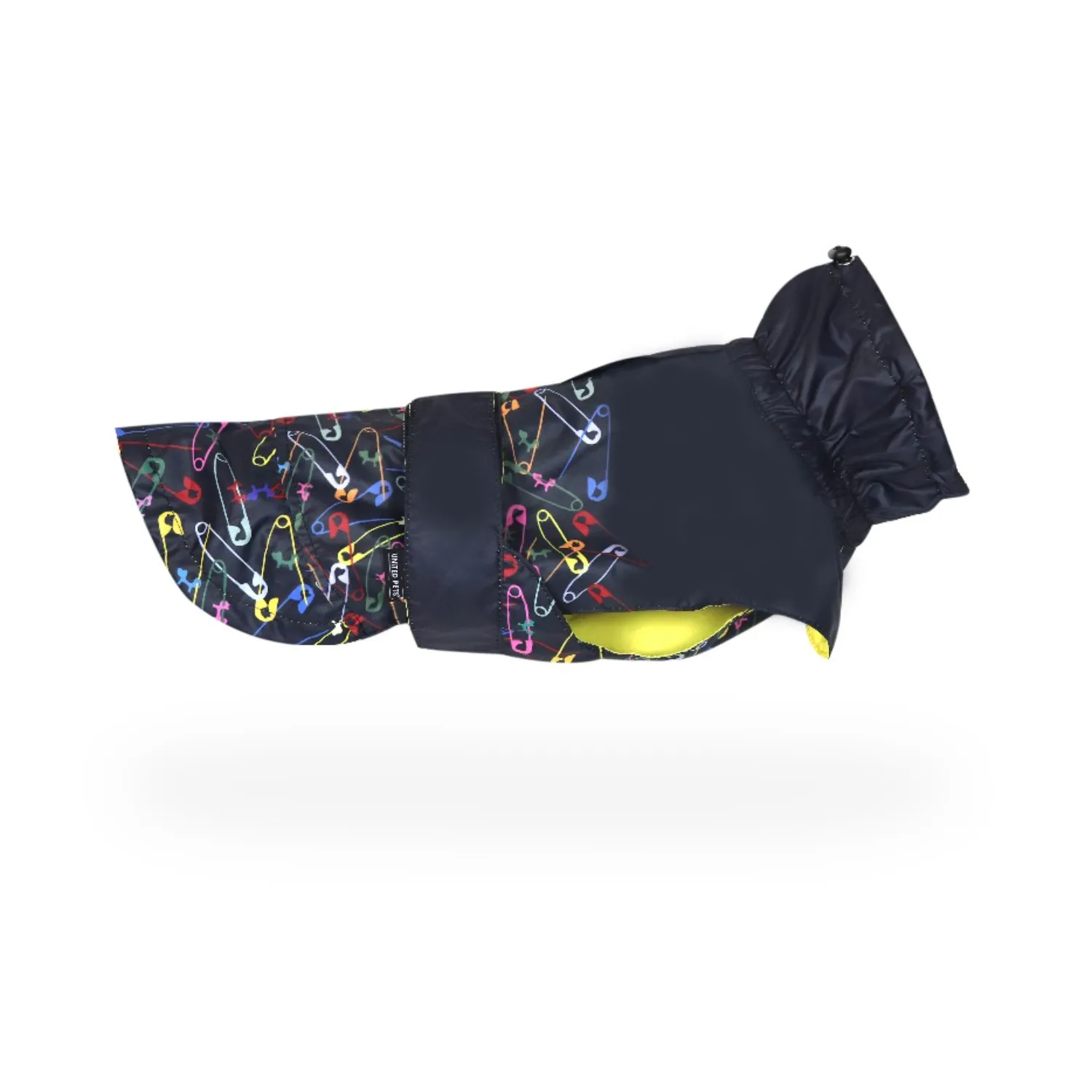 Дождевик United Pets для собак Easy 50, черный с разноцветными булавками СКИДКА 30%