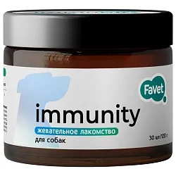 Favet Функциональное лакомство FerrumActive Soft Chews для иммунитета для собак, 120г Favet Функциональное лакомство FerrumActive Soft Chews для иммунитета для собак, 120г