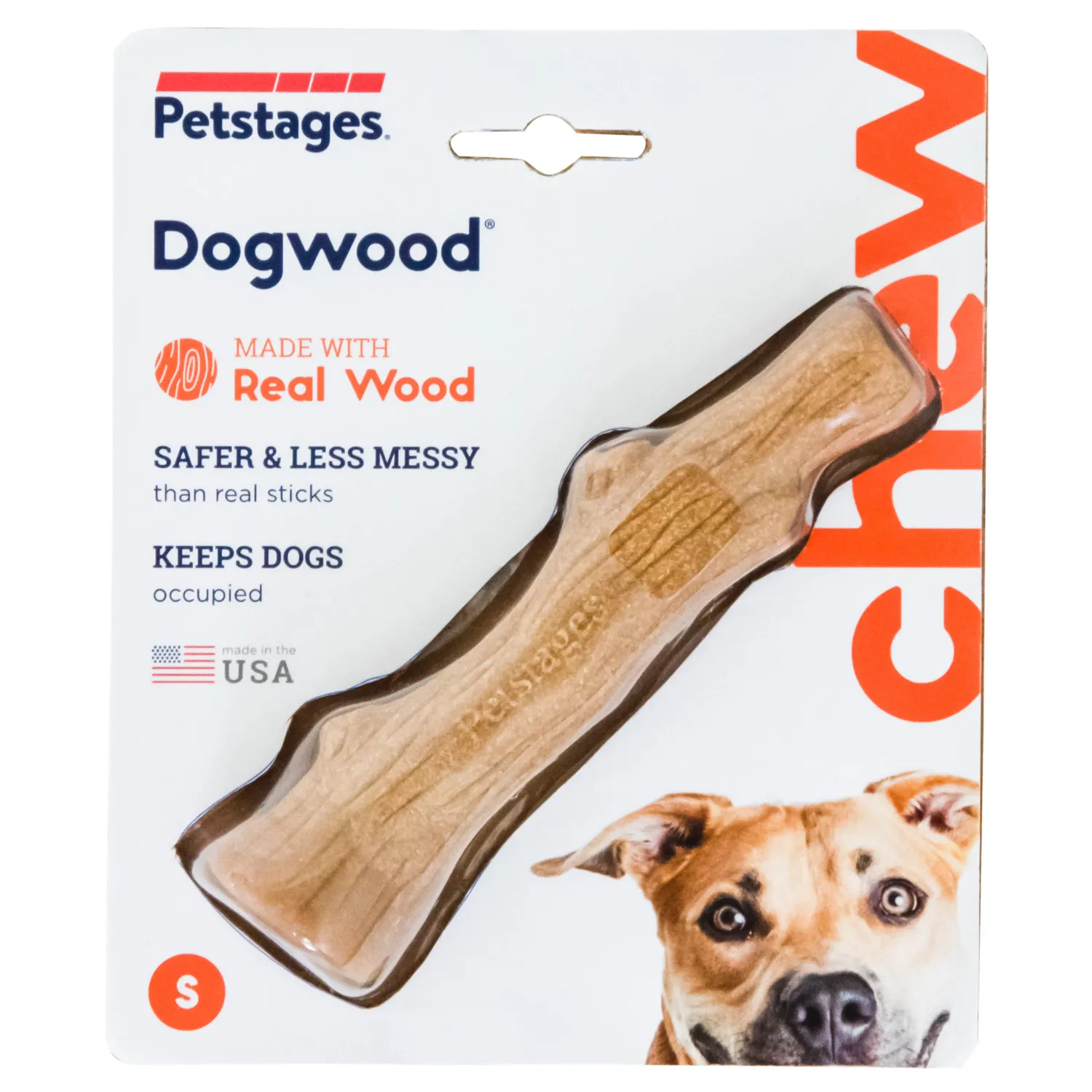 Petstages игрушка для собак Dogwood палочка деревянная 14 см малая
