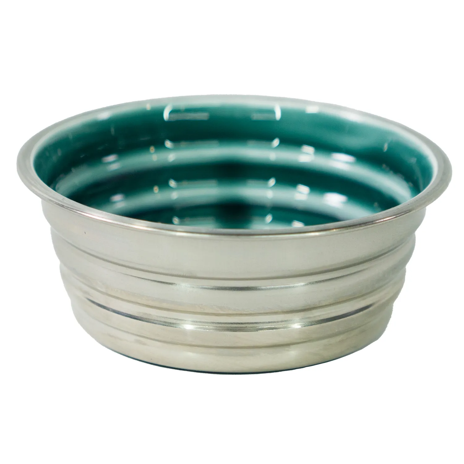 Миска Mr.Kranch из нержавеющей стали с керамическим покрытием Cyclo 1200 мл нескользящее основание изумрудная СКИДКА 50%