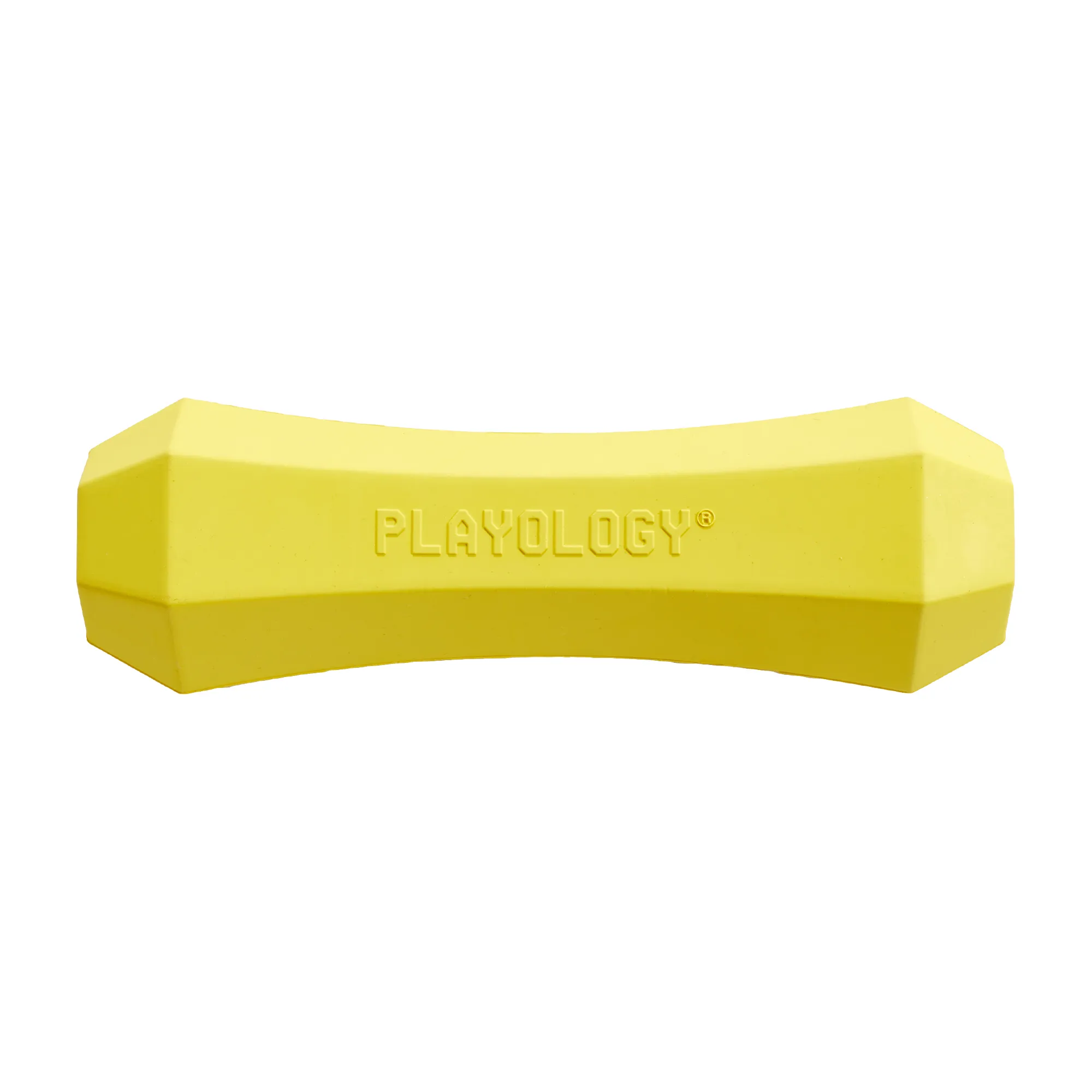 Playology  жевательная палочка SQUEAKY CHEW STICK для собак средних и крупных пород с ароматом курицы, большая, цвет желтый СКИДКА 50%