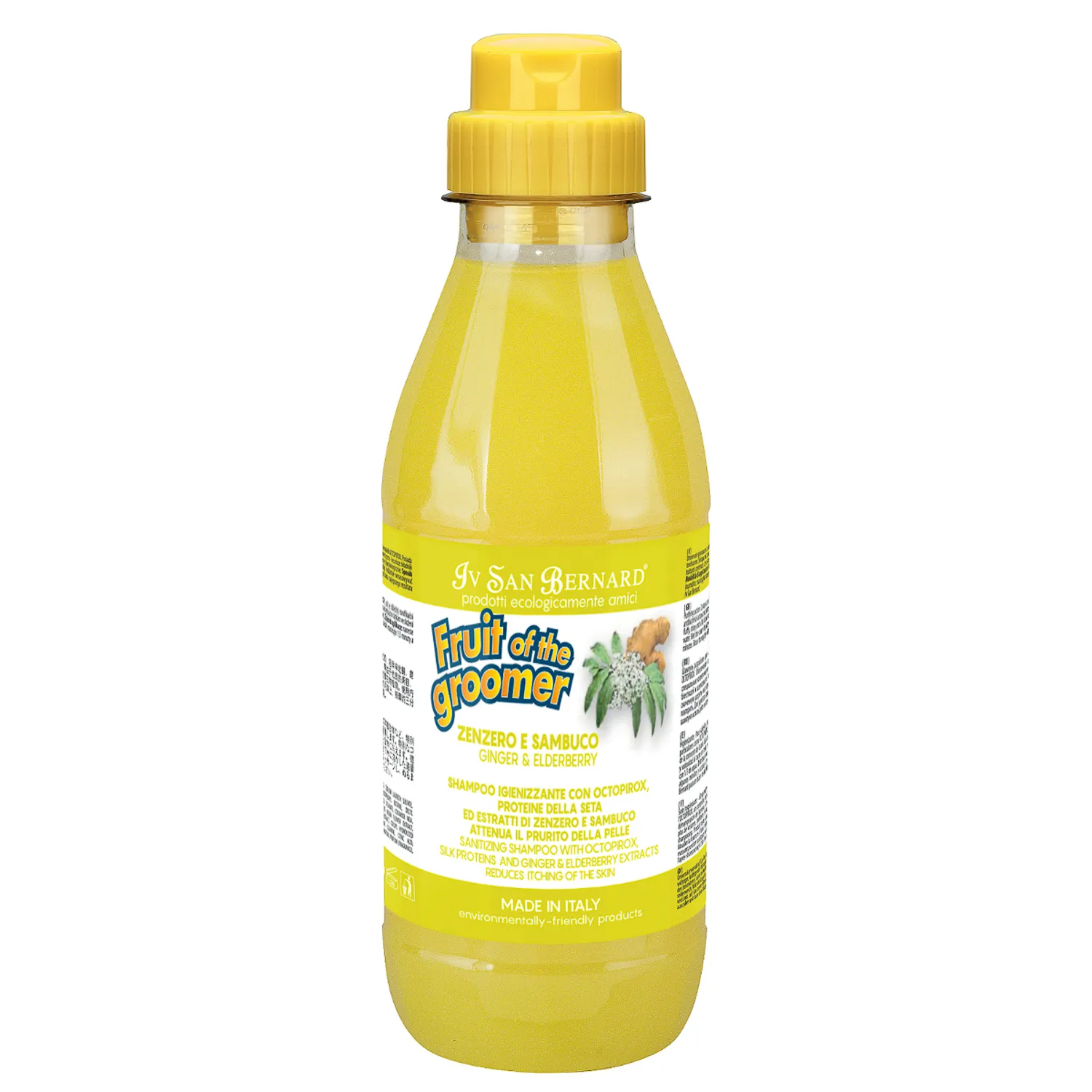 ISB Fruit of the Groomer Ginger&Elderbery Шампунь для любого типа шерсти против раздражений и перхоти 500 мл СКИДКА 40%