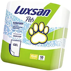 Коврики (пеленки) LUXSAN Premium GEL для животных 40х60, 10 шт Коврики (пеленки) LUXSAN Premium GEL для животных 40х60, 10 шт