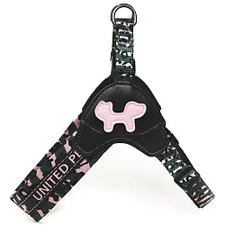 Шлейка United Pets для собак Complete me XS 40 x 37-46 см, розовый камуфляж