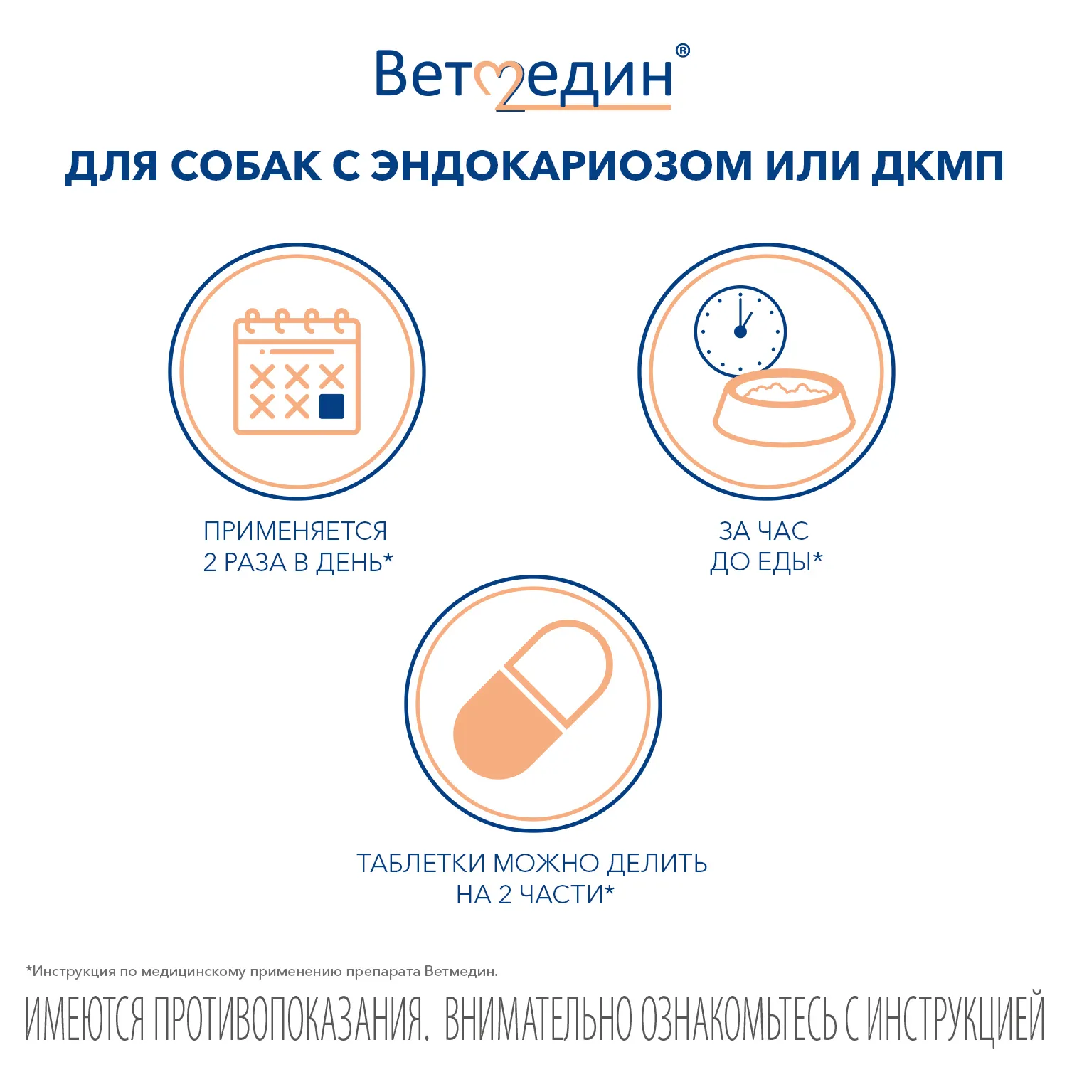 BI Ветмедин® S 1.25 мг – жевательные таблетки для лечения сердечной недостаточности у собак, 50 таб.