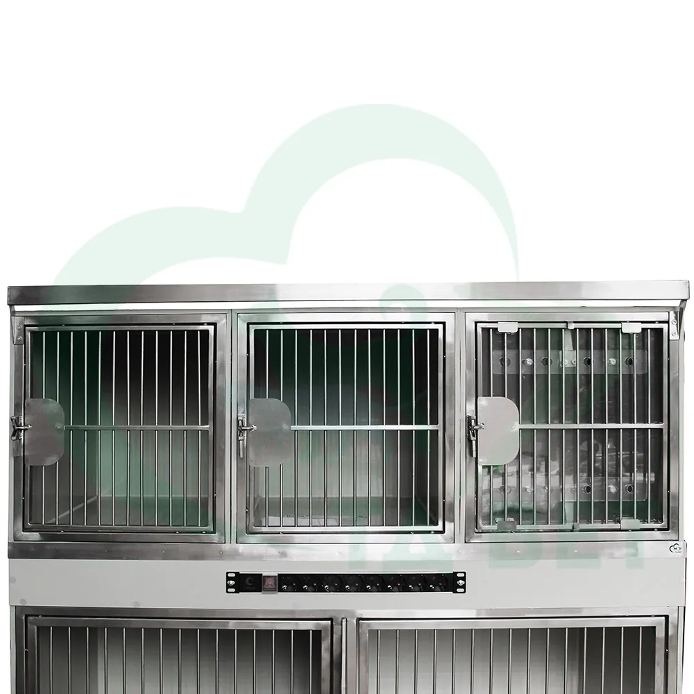 ТД ВЕТ Модуль из 5 клеток из полипропилена, разборный 1400х650х1340(со штангой)х1500(с колесами)h