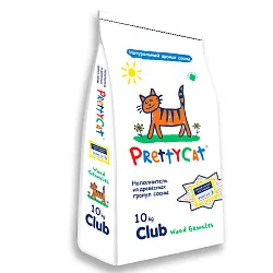Наполнитель PrettyCat впитывающий древесный "Wood Granules" 10 кг Наполнитель PrettyCat впитывающий древесный "Wood Granules" 10 кг