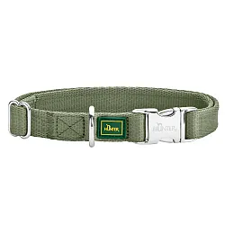 Hunter ошейник для собак ALU-Strong Inari S (30-45 см) нейлон с металлической застежкой оливковый Hunter ошейник для собак ALU-Strong Inari S (30-45 см) нейлон с металлической застежкой оливковый