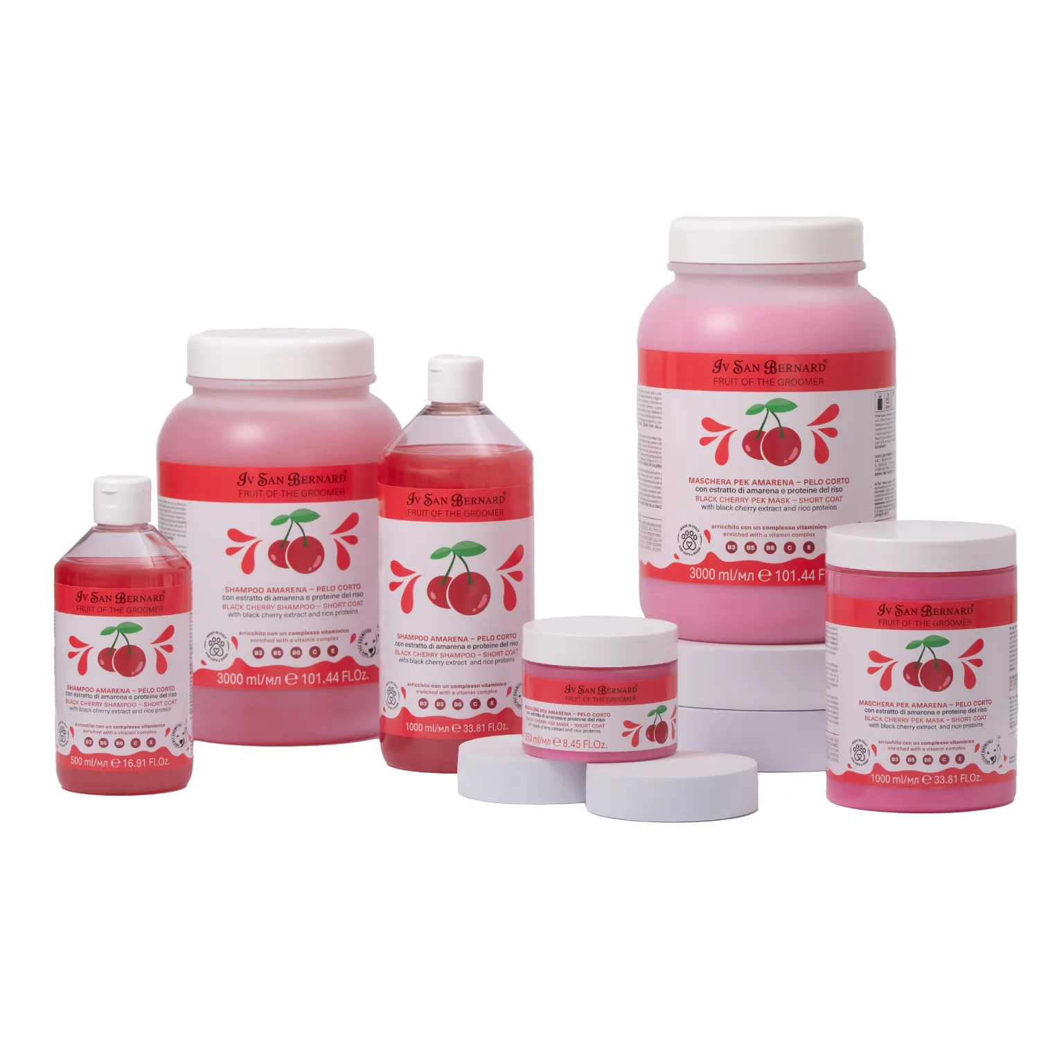ISB Fruit of the Groomer Black Cherry маска восстанавливающая для короткой шерсти с протеинами риса 250 мл