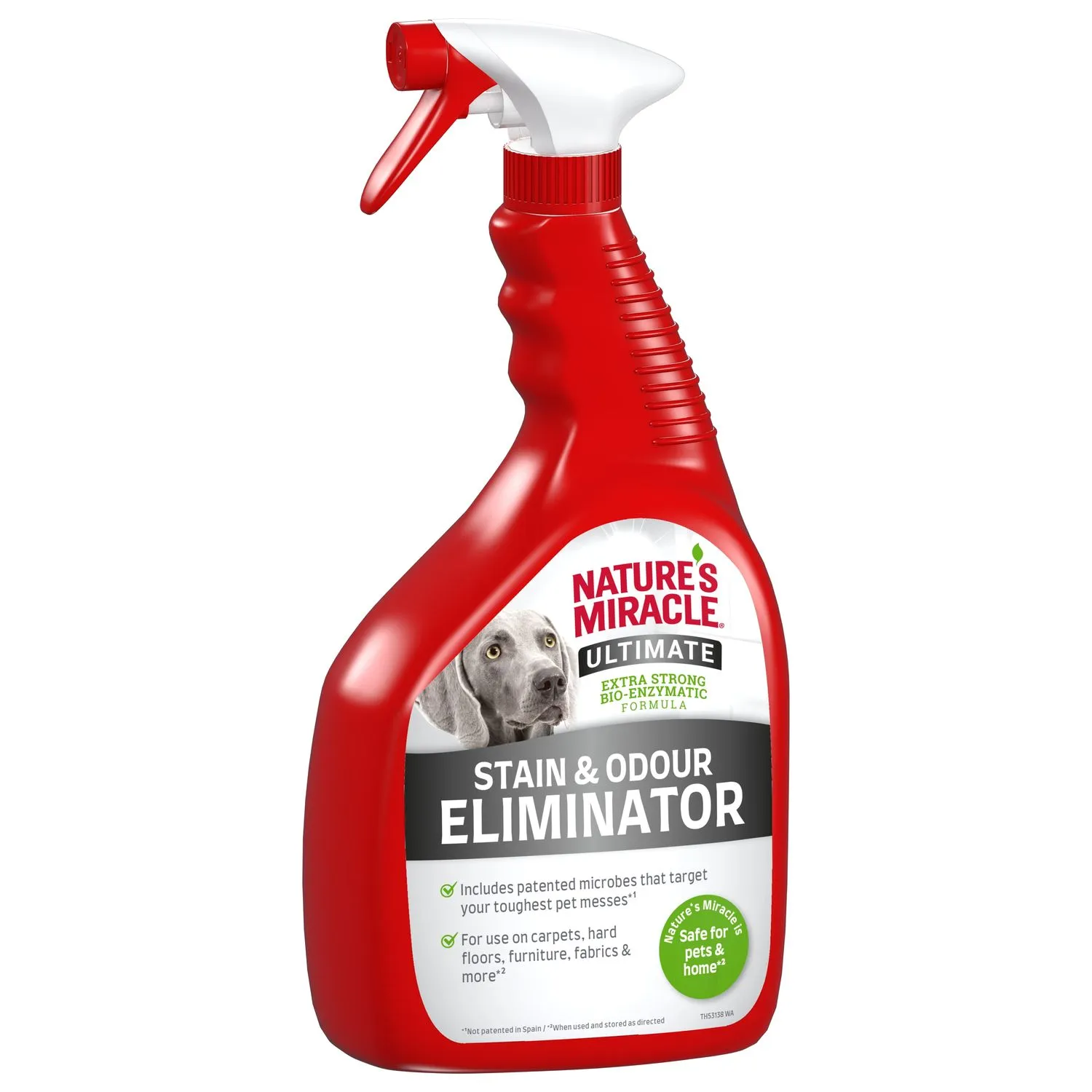 Уничтожитель пятен и запахов Nature's Miracle для собак c максимальным эффектом, спрей 946 мл