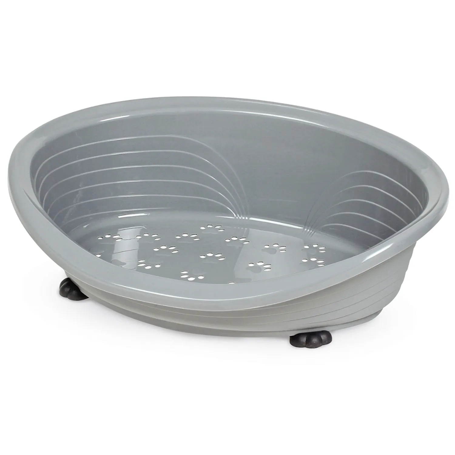 Лежанка MPS STRAKA 38 для кошек и собак пластиковая 49х36х16см серая