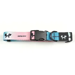 Ошейник United Pets для собак Complete me XS 10 x 180/300mm, розово-голубой тай-дай СКИДКА 30%