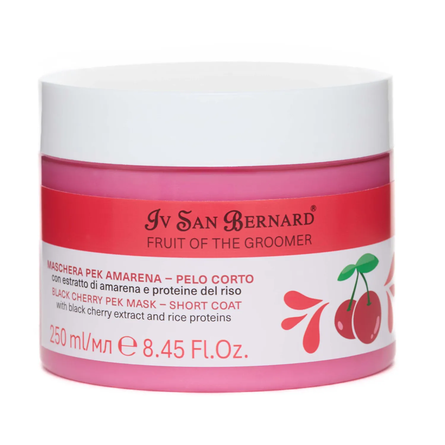 ISB Fruit of the Groomer Black Cherry маска восстанавливающая для короткой шерсти с протеинами риса 250 мл