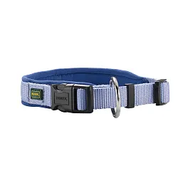 Hunter ошейник для собак Neoprene VP 55-60 см/L-XL, нейлон/неопрен, голубой СКИДКА 40%