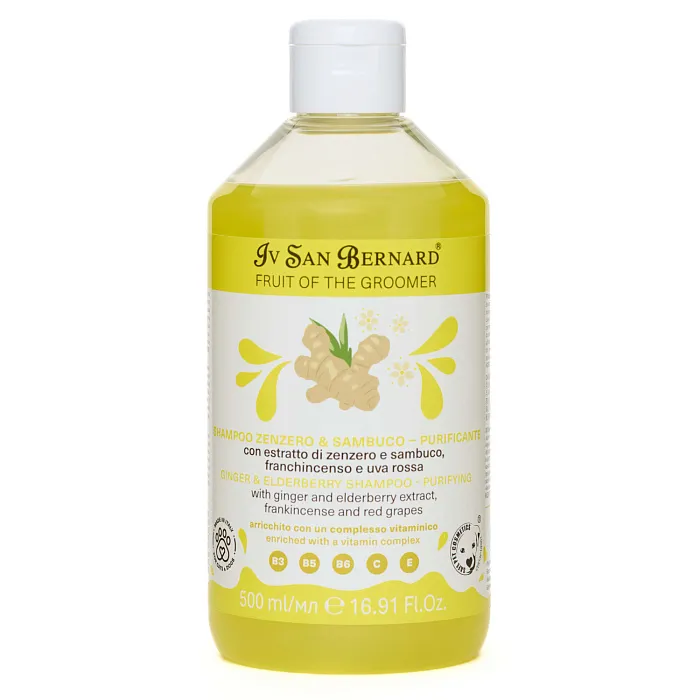 ISB Fruit of the Groomer Ginger&Elderbery шампунь с противовоспалительным эффектом 500 мл