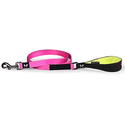 Поводок United Pets для собак Complete me 140 см, 16 мм, розовый с желтым