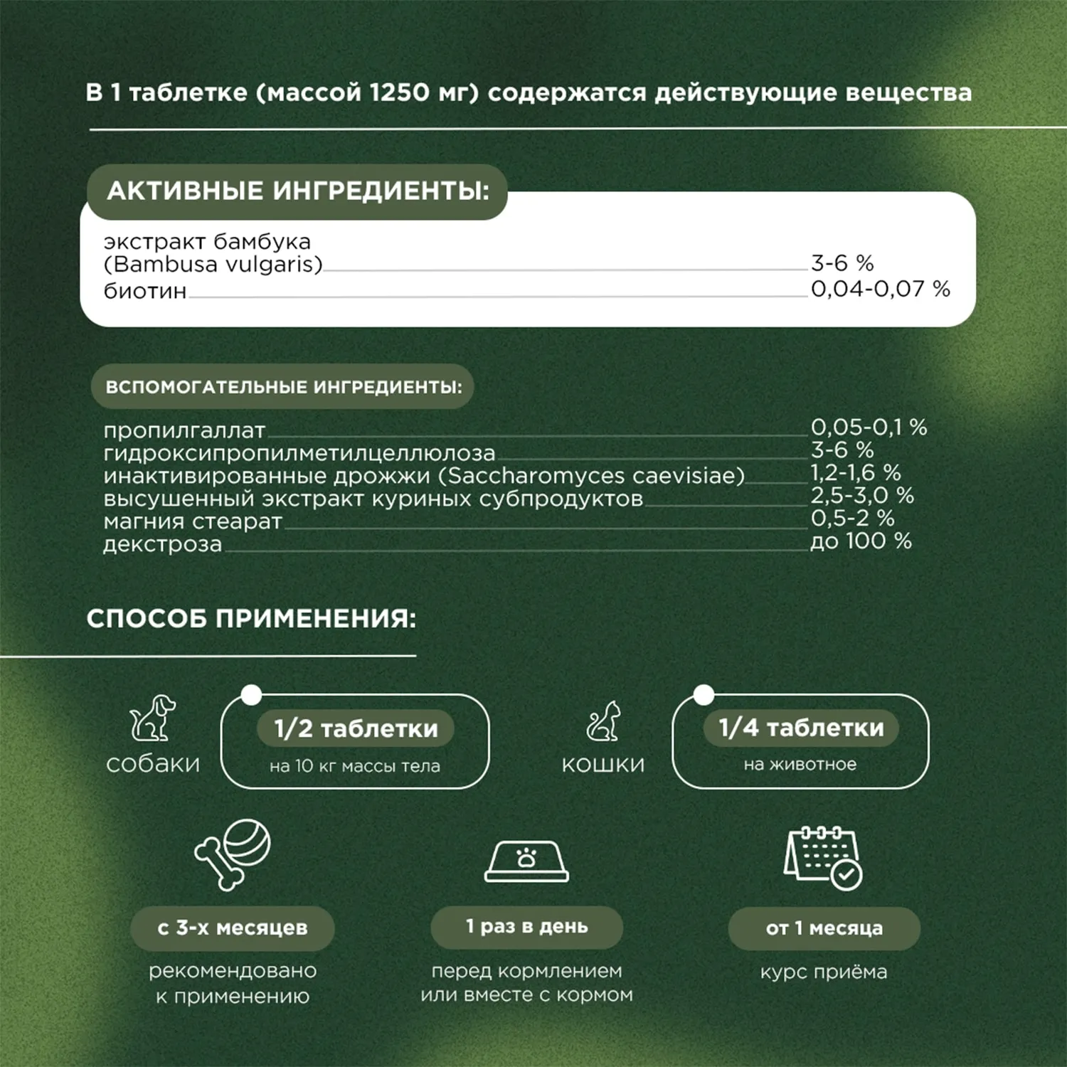 ProPhyto для Кожи и Шерсти, 30 таблеток