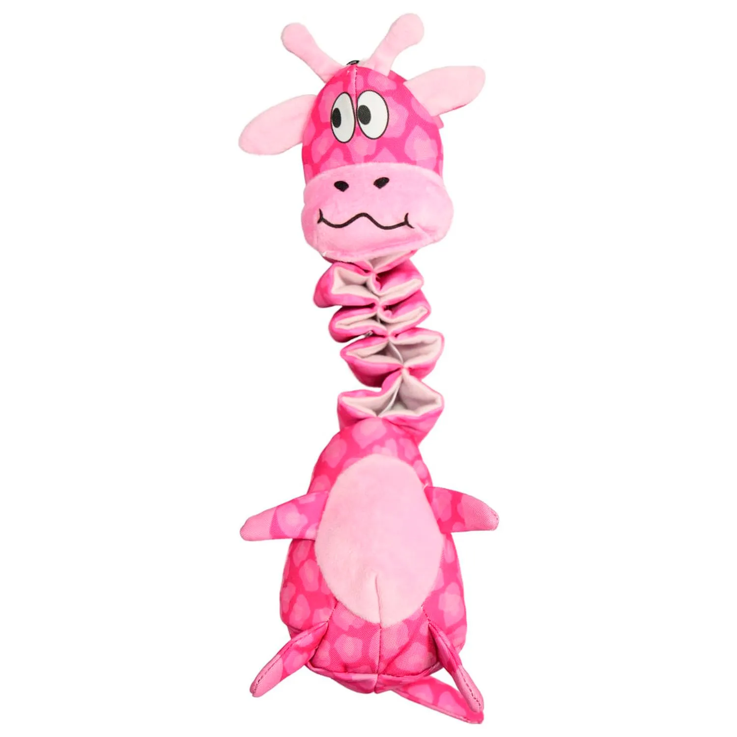 Игрушка Mr.Kranch для собак Жираф с карманами под лакомство 36 см розовая СКИДКА 40%