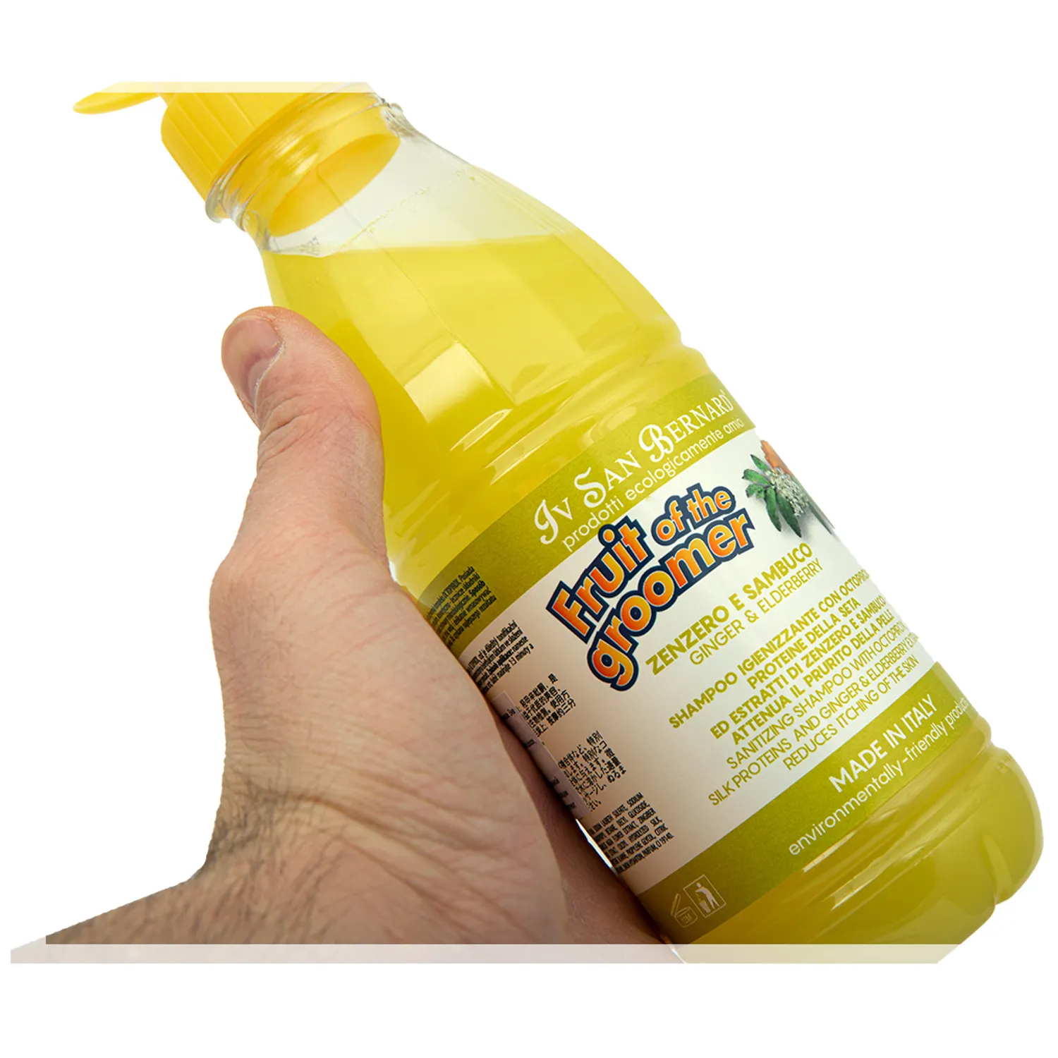 ISB Fruit of the Groomer Ginger&Elderbery Шампунь для любого типа шерсти против раздражений и перхоти 500 мл СКИДКА 40%