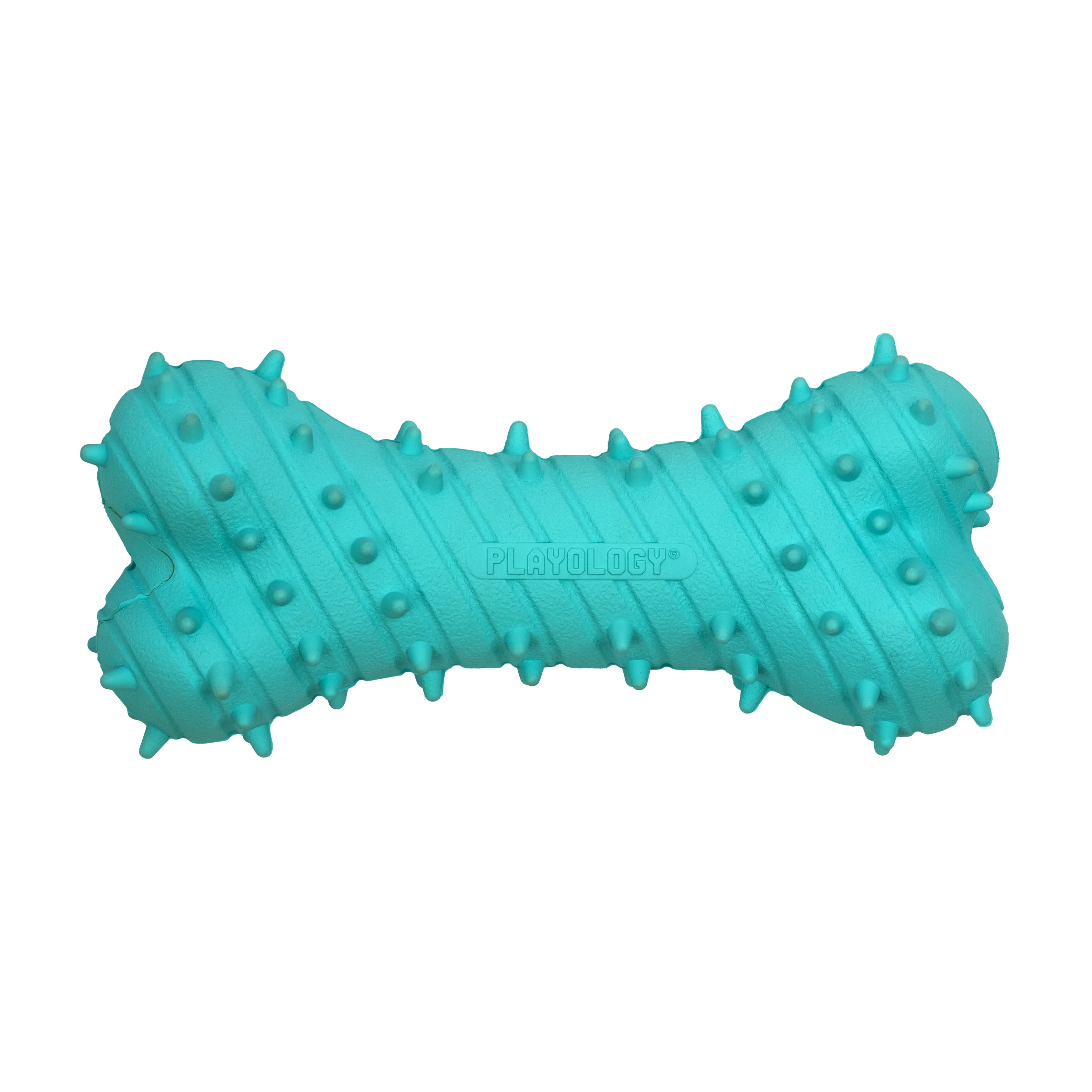 Playology дентальная жевательная косточка PUPPY TEETHING BONE для щенков 4-8 месяцев с ароматом арахиса, цвет голубой СКИДКА 50%