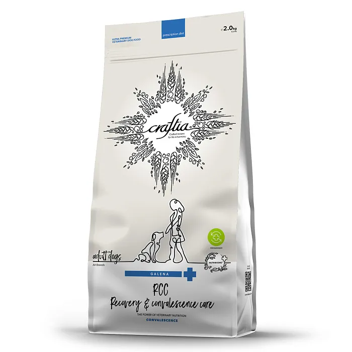 Ветеринарная диета CRAFTIA GALENA DOG RECOVERY&CONVALESCENCE CARE РекавериэндКонвалесенс для собак поддержка в период восстановления и реабилитаци 2кг