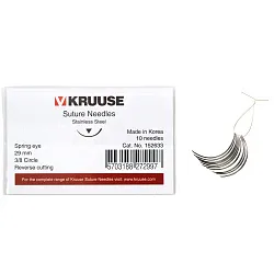 KRUUSE набор режущих хирургических игл 29 мм (3/8) 10 шт. KRUUSE набор режущих хирургических игл 29 мм (3/8) 10 шт.