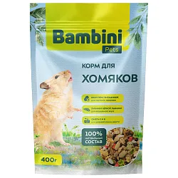 Корм Bambini Pets для хомяков, 400 г Корм Bambini Pets для хомяков, 400 г