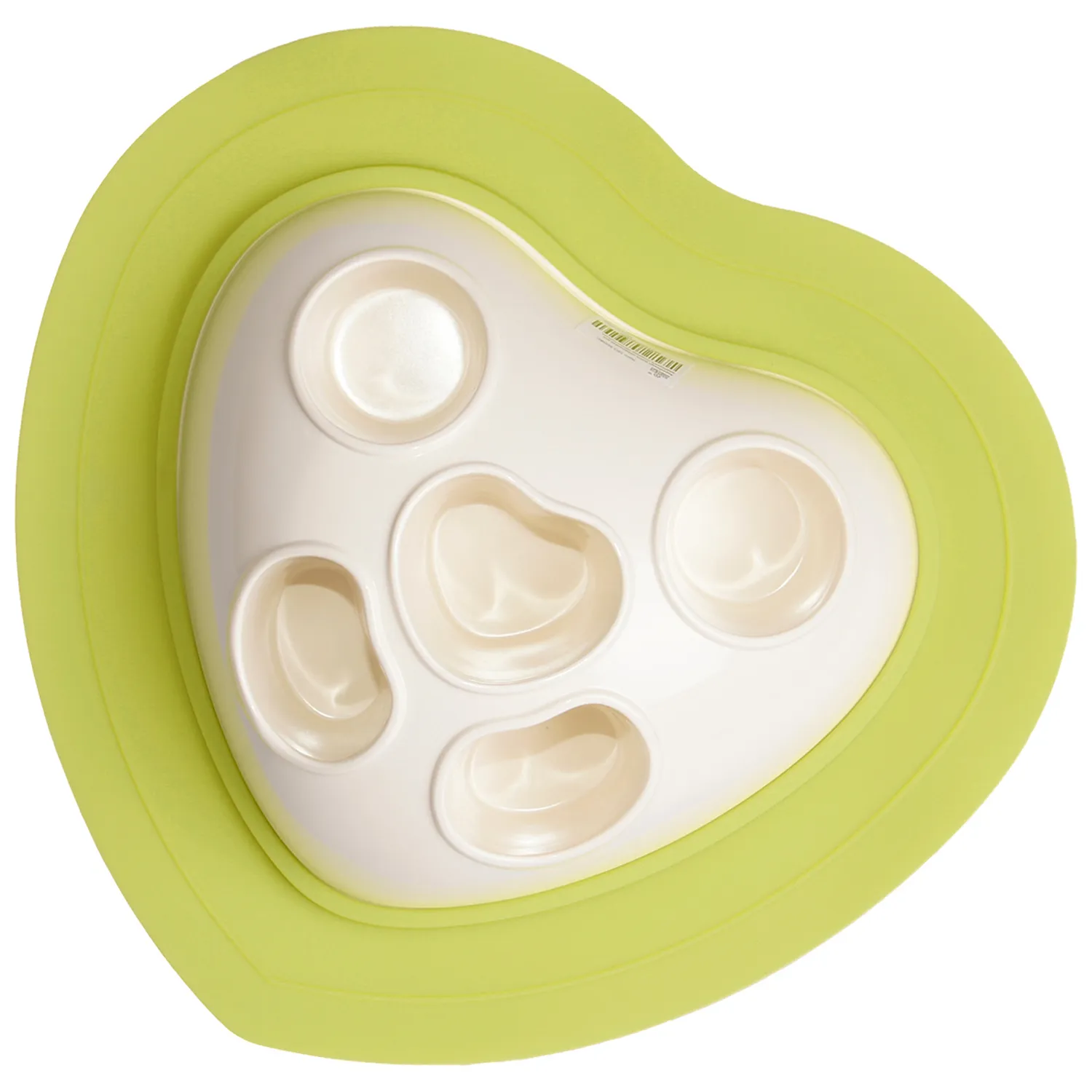 Миска SuperDesign силиконовая для медленного поедания, светло-зеленая СКИДКА 50%