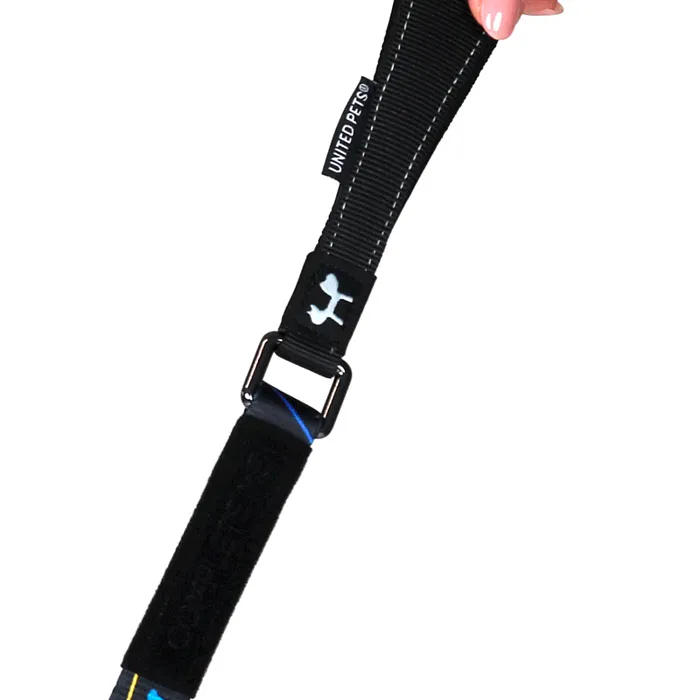 Поводок United Pets для собак Complete me 25 x 1200 mm, черный с разноцветными булавками СКИДКА 40%