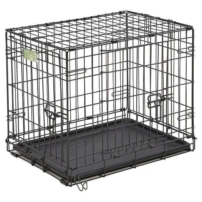 Клетка MidWest iCrate для собак 62,9х45,5х49,5h см, 2 двери, черная СКИДКА 20%