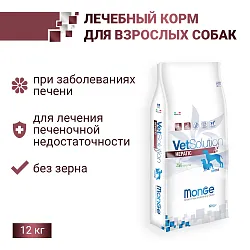 Ветеринарная диета Monge VetSolution Dog Hepatic Гепатик для собак при заболеваниях печени 12 кг Ветеринарная диета Monge VetSolution Dog Hepatic Гепатик для собак при заболеваниях печени 12 кг