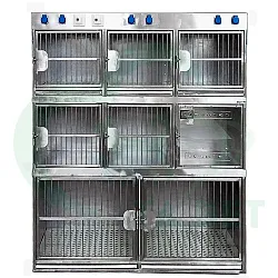 ТД ВЕТ Модуль из 8 клеток из нержавеющей стали 1540х600х1800(1900)h ТД ВЕТ Модуль из 8 клеток из нержавеющей стали 1540х600х1800(1900)h